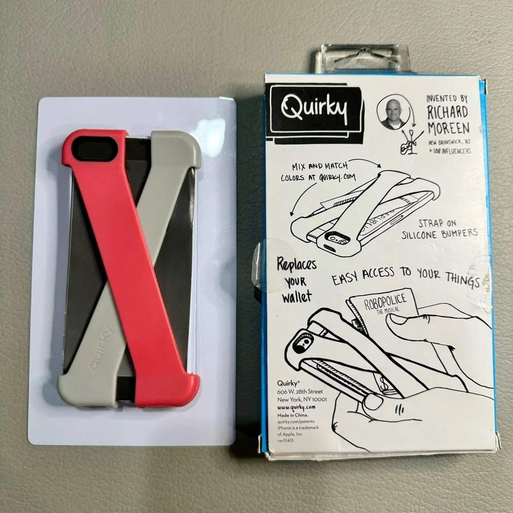 Quircky Wallet & iPhone Case | Shell Gel Drop Protection | iPhone 5 | EUC w Box